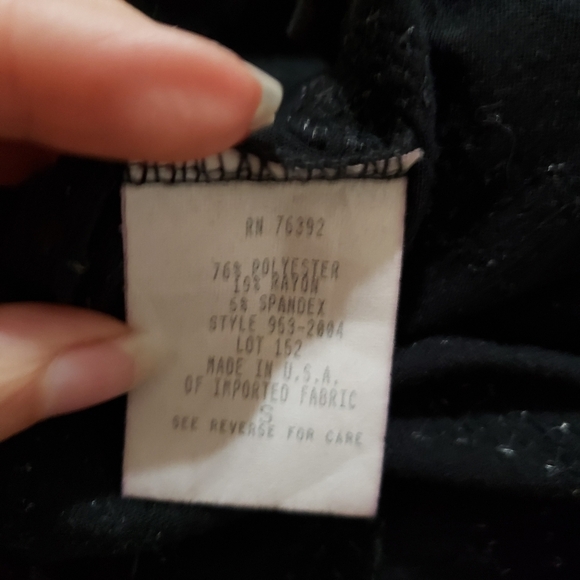 Snap asymmetrical black with silver sequin's dress size small - Picture 7 of 8